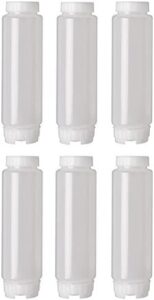 FIFO Bottom Dispensing Design Condiment Bottles, 6-Pack