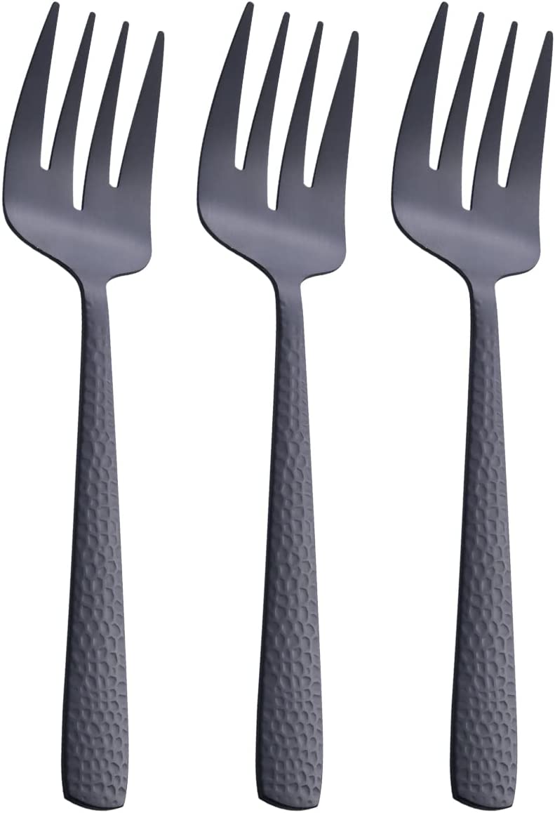 FULLYWARE Matte Finish Stainless Steel Serving Forks, 3-Piece
