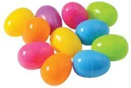 GiftExpress Bright Fillable Plastic Easter Eggs, 50 Pack