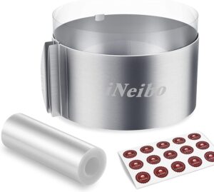 iNeibo BPA-Free PP Material Collar & Steel Cake Ring