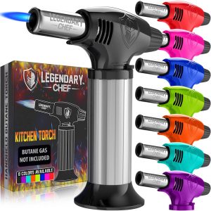 LEGENDARY CHEF Safety Lock & Adjustable Flame Cooking Torch