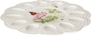 Lenox Butterfly Design Porcelain Egg Plate
