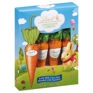 Lindt Solid Milk Chocolate & Hazelnut Carrots Easter Candy