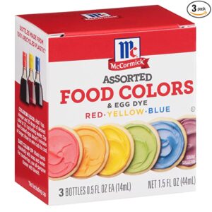 McCormick Liquid Food Coloring & Egg Dye, 3 Pack