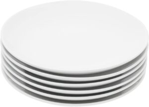 Miicol Stain-Resistant Ceramic Dessert Plates, 6-Count