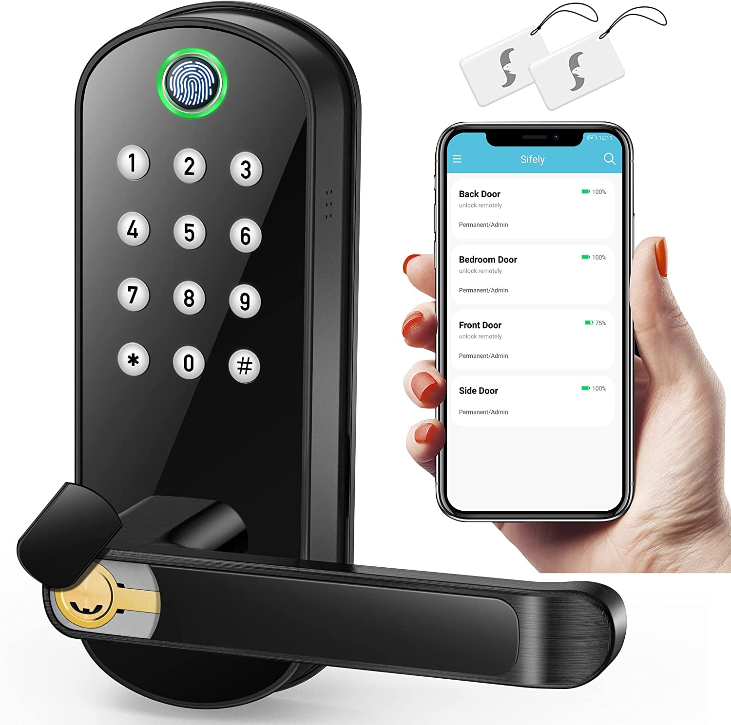 Sifely Easy Install Automatic Door Lock For Homes