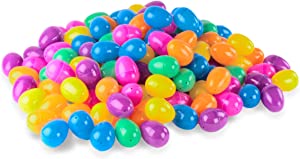 Super Z Outlet Bright Fillable Plastic Easter Eggs, 50 Pack