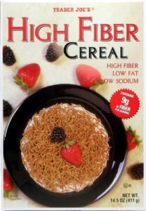Trader Joe’s Low Fat & Sodium High Fiber Cereal, 2-Pack