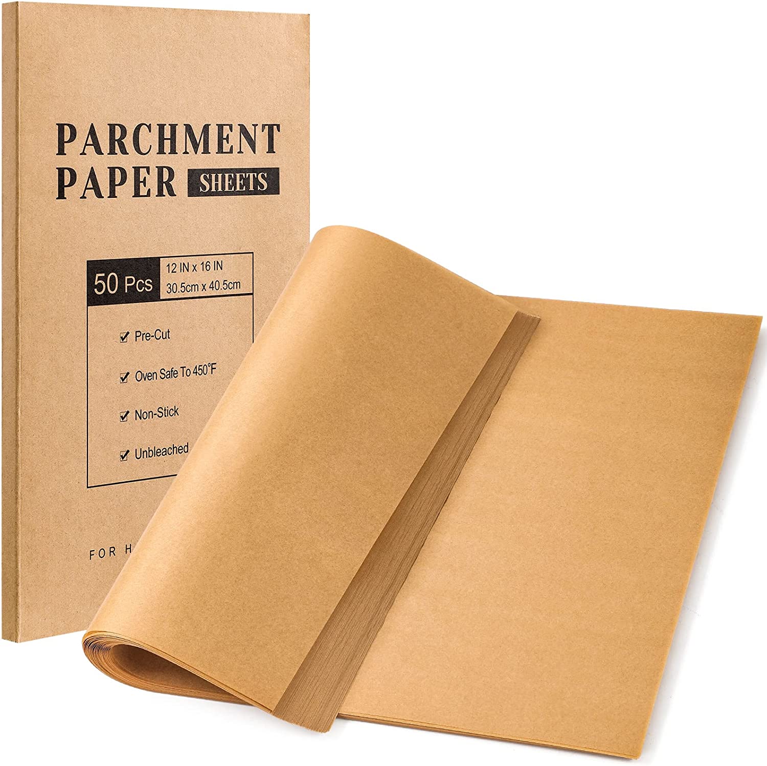 King Arthur Flour Precut Baking Parchment Paper, Heavy Duty, Professional Grade, Nonstick, Reusable, Resealable Pack, Fits 18 inch x 13 inch Pan, 100