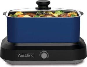 West Bend Griddle Base Portable Slow Cooker, 5-Quart