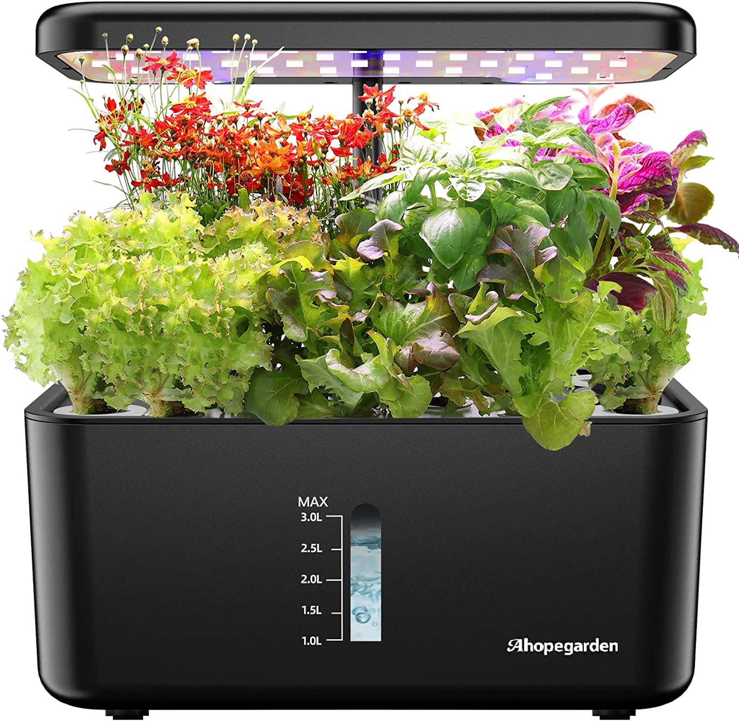 Ahopegarden Starter No Mess Hydroponic System, 8-Pod