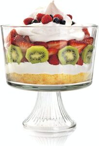 Anchor Hocking Versatile Monaco Glass Footed Trifle Bowl