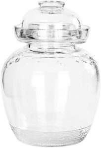Aosnttol Water Seal Lid Glass Fermentation Jar