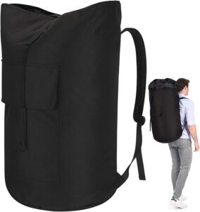 Azhido Padded Shoulders Expandable Laundry Bag Backpack