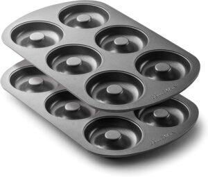 Bellemain Warp-Resistant Alloy Steel Donut Pans, 2-Piece