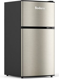 Bodare Energy-Efficient Top-Freezer Mini Refrigerator