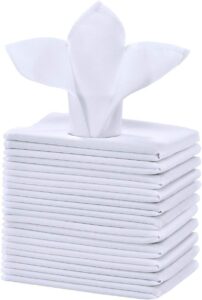 Cieltown Stain-Resistant Polyester Cloth Napkins, 12-Count
