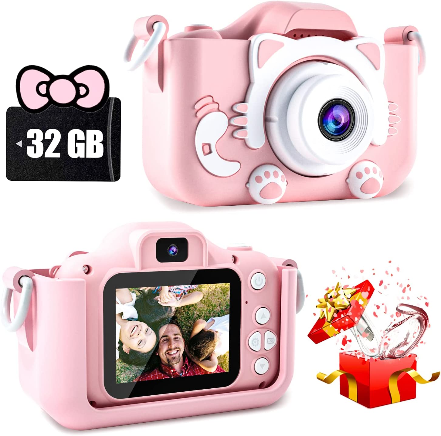CIMELR Cat-Themed Rechargeable Camera For Kids