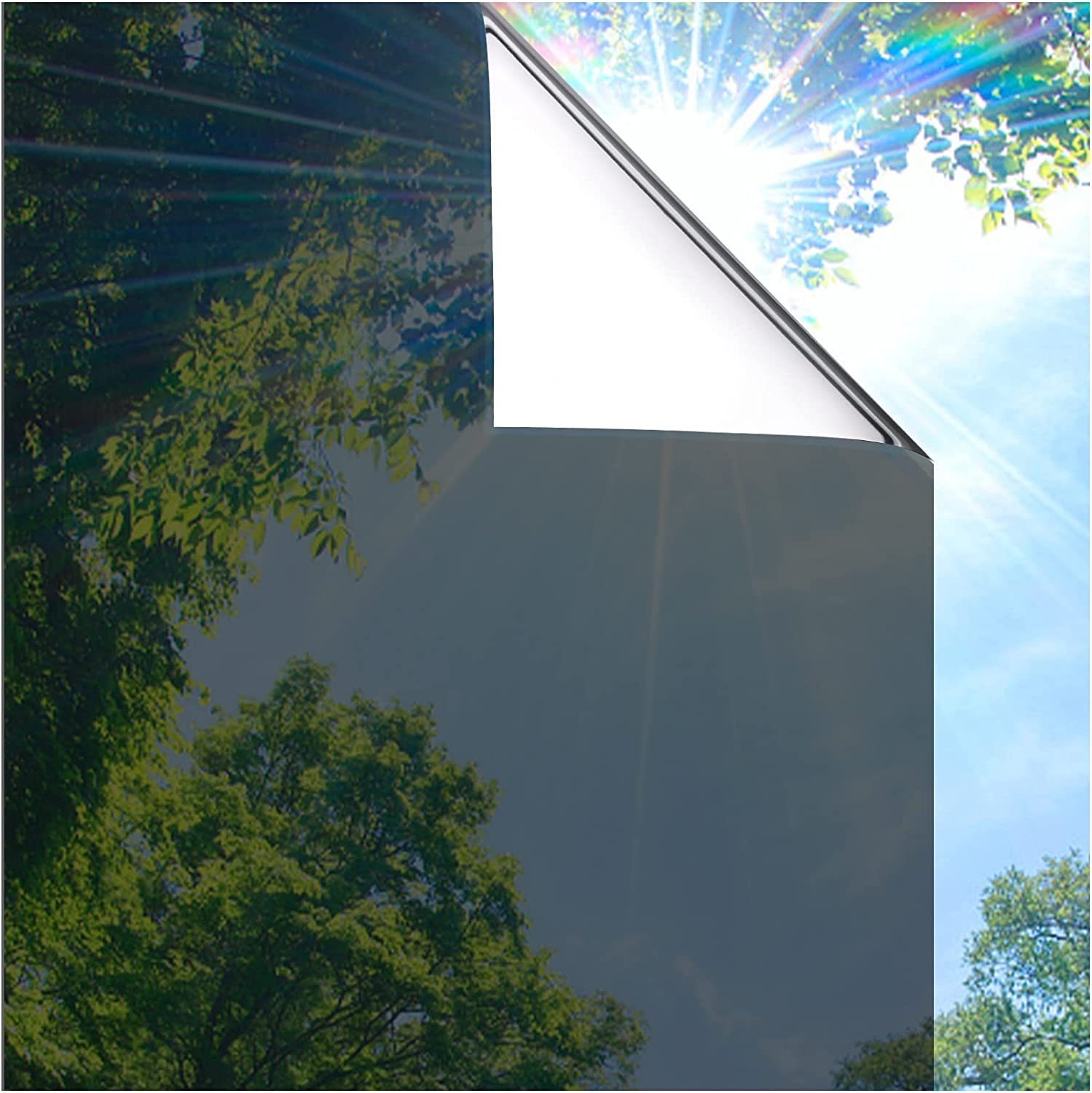 Coavas Cooling Glare Control Window Film To Block Heat, 17.5×6.5-Inch