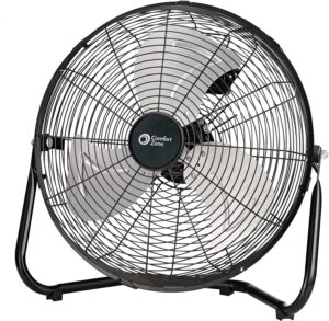 Comfort Zone Corded Electric Manual High Velocity Fan, 12-Inch