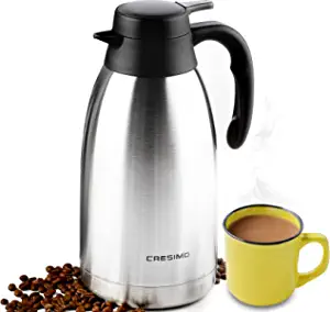 CRESIMO Stainless Steel Double Walled Vacuum Thermal Coffee Carafe