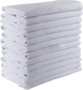 DG Collections Lint-Free Cotton Flour Sack Cloth Napkins, 16-Count