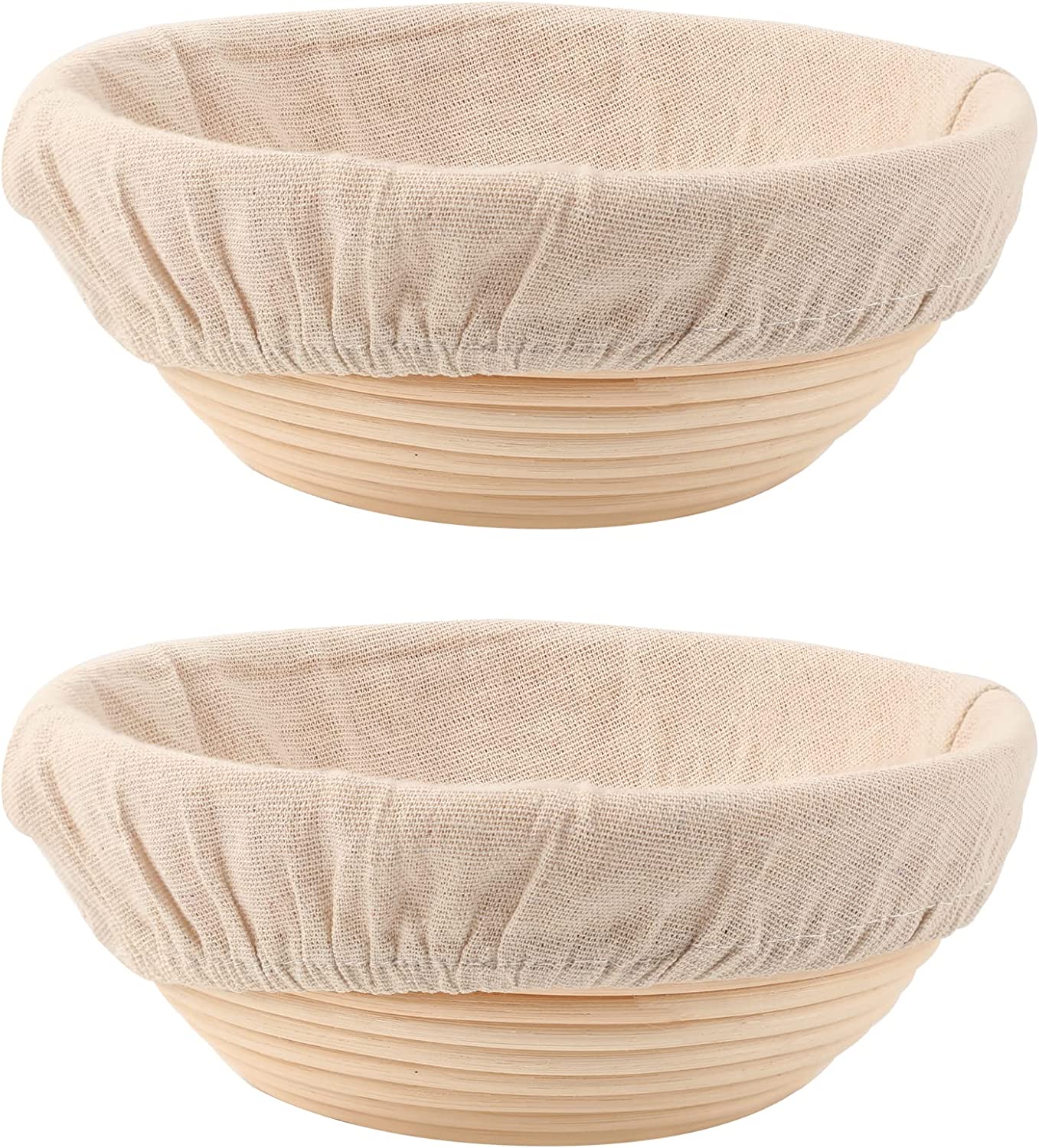 DOYOLLA Food Safe & Chemical Free Bread Proofing Baskets, 2-Pack