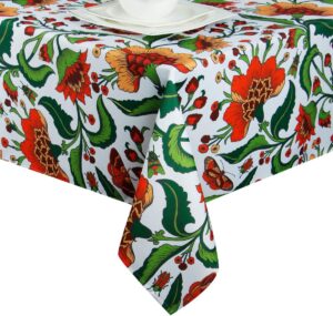 EHouseHome Shrink-Resistant Polyester Square Tablecloth