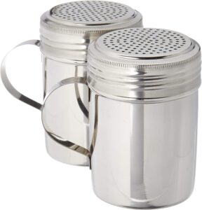 Great Credentials Twist-On Secure Lids Steel Cooking Dredges, 2-Count