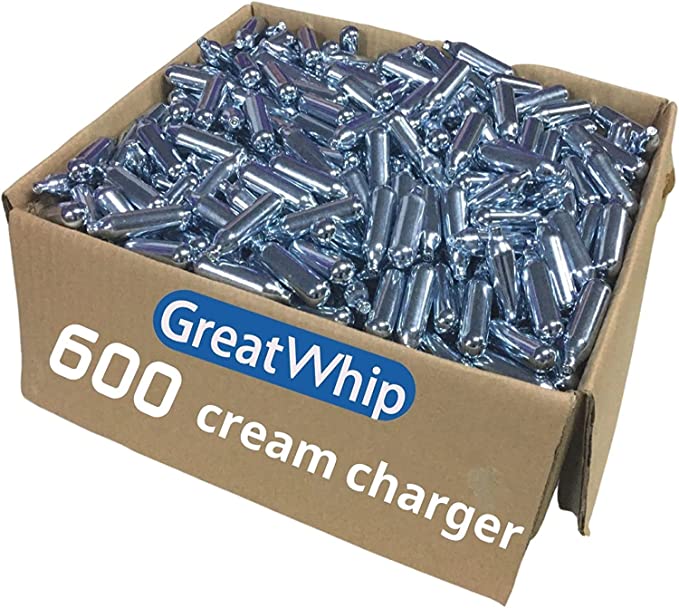 GreatWhip Food Grade N20 Whipped Cream Charger, 600 Count