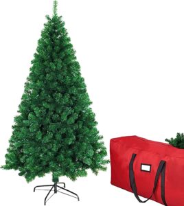 Gropecan Realistic Christmas Artificial Tree & Stand, 7-Foot