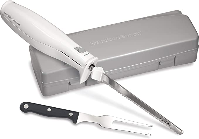 VonShef Electric Serrated Stainless Steel Blades Carving Knife