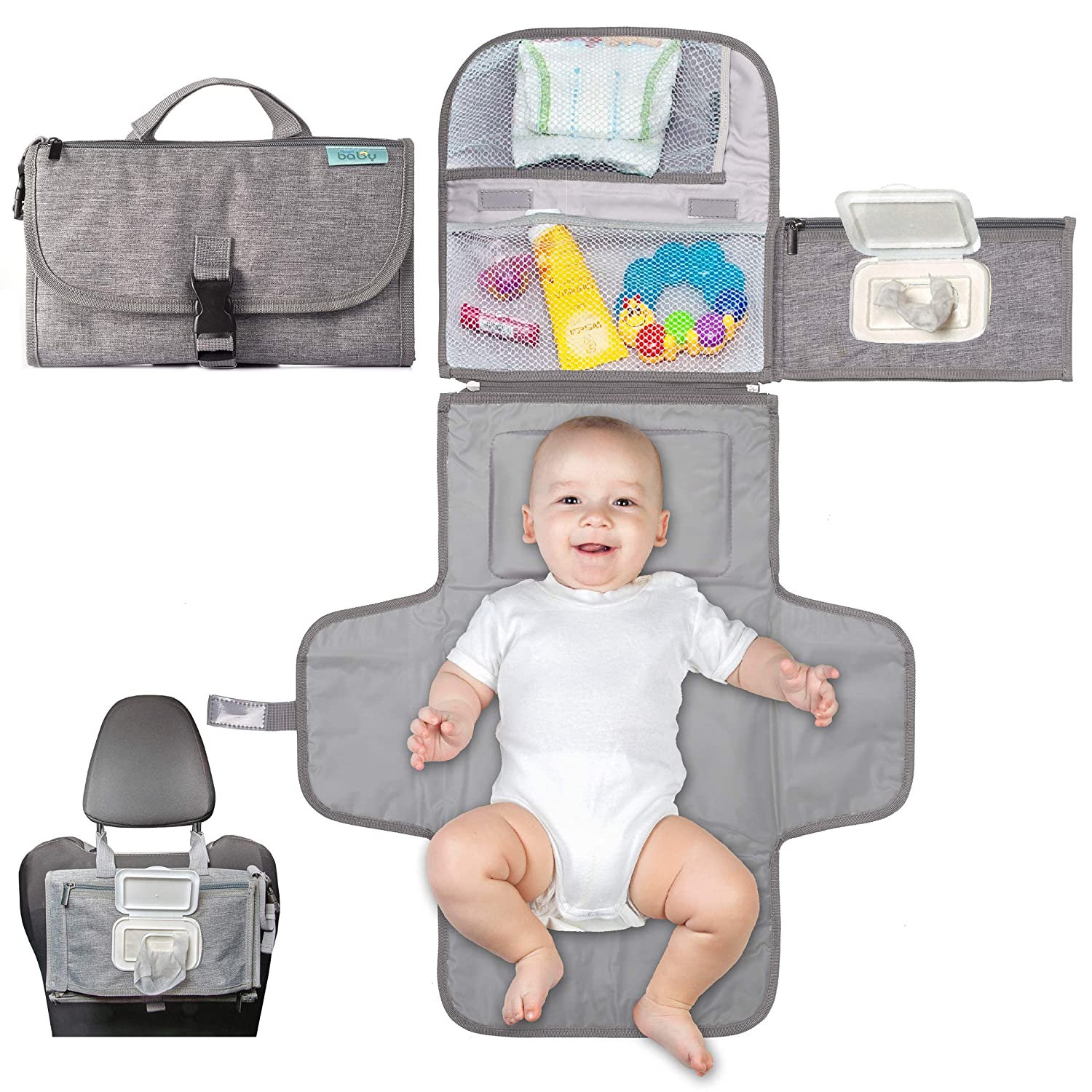 Kopi Baby Easy Carry Velcro Straps Portable Changing Station
