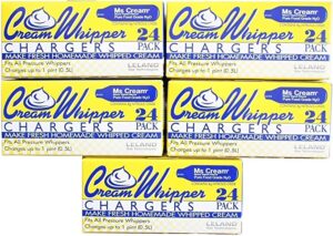 Leland Recyclable N2O Whipped Cream Chargers, 120 Count