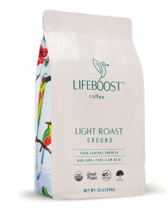 Lifeboost Central American Gentle Light Roast Coffee