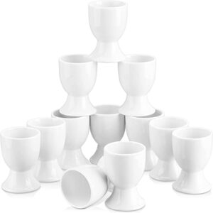 MALACASA Dishwasher Safe Porcelain Egg Cups, 12 Piece
