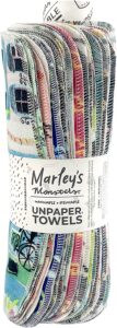 Marley’s Monsters Eco-Friendly Cotton Reusable Paper Towels, 24-Count