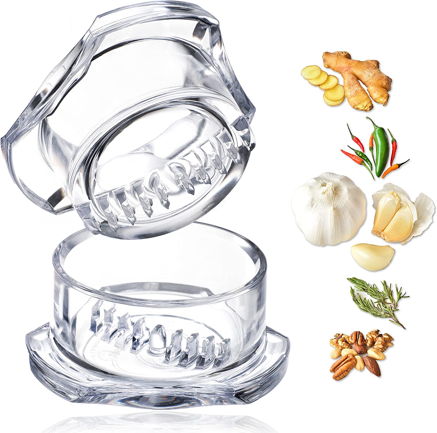 NexTrend Clear Plastic Garlic Twister Mincer