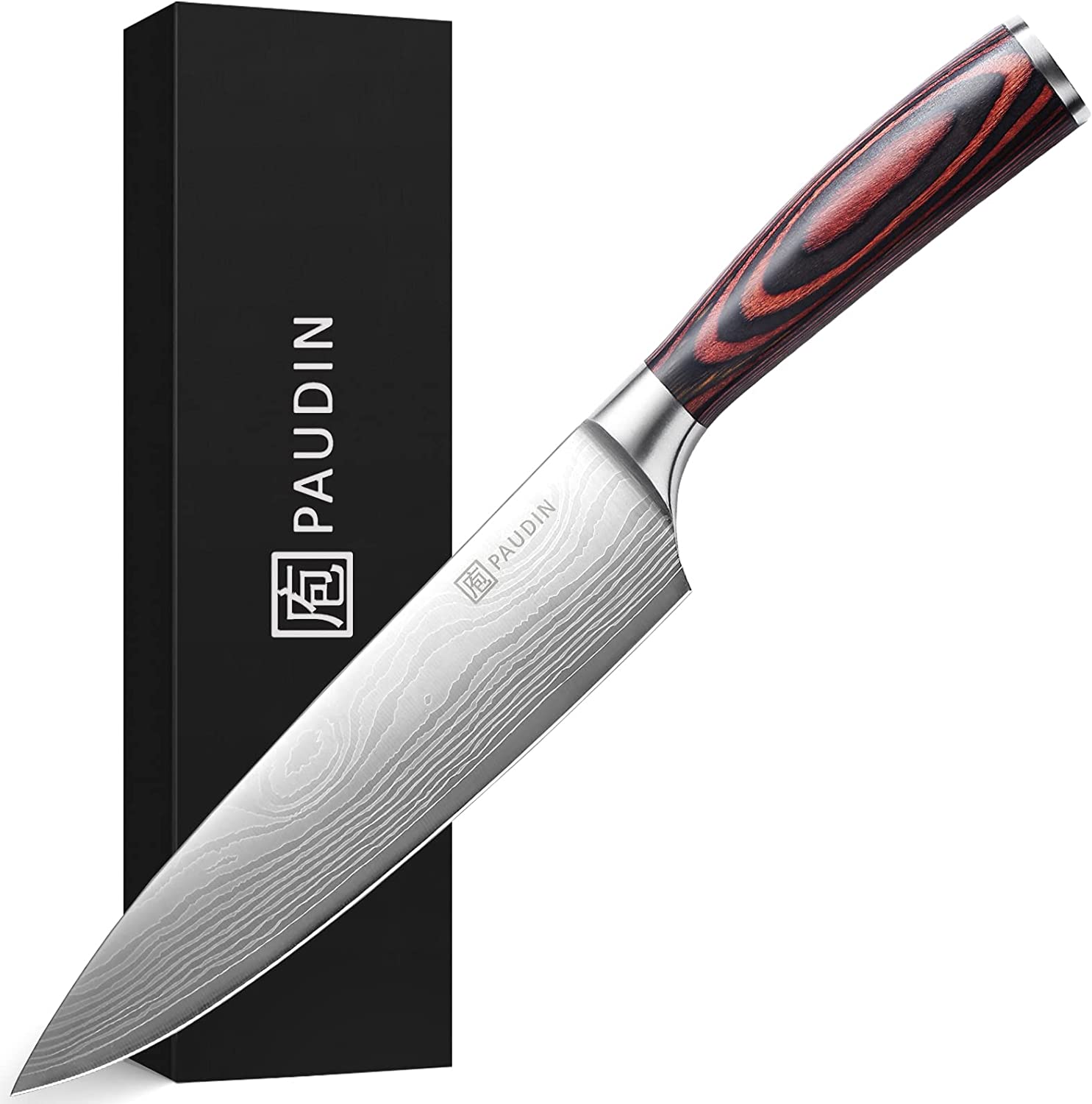 PAUDIN Ultra-Sharp Anti-Rust Chef Knife, 8-Inch