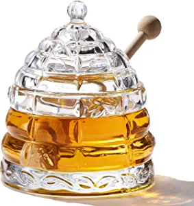 PAULSWAY Crystal Beehive Honey Jar With Dippers
