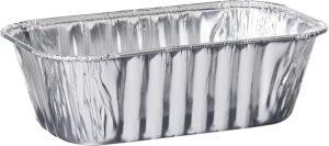 PLASTICPRO Recyclable Aluminum Foil Mini Loaf Pans, 10-Piece