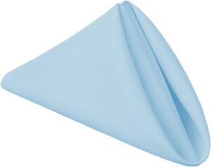 PLOYMONO Shrink-Resistant Polyester Cloth Napkins, 8-Count
