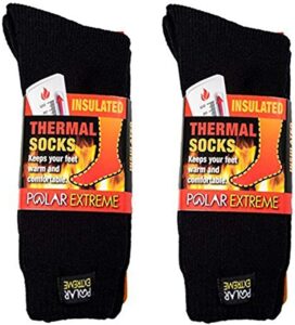 Polar Extreme Acrylic Insulated Thermal Socks For Men, 2-Pack