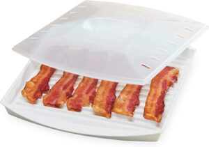 Prep Solutions Vented Splatter Cover Microwave Bacon Cooker