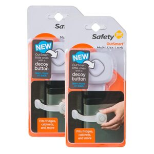 Safety 1st OutSmart Decoy Button Multi-Use Fridge Lock, 2 Piece