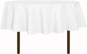 sancua Fade-Resistant Polyester Round Tablecloth
