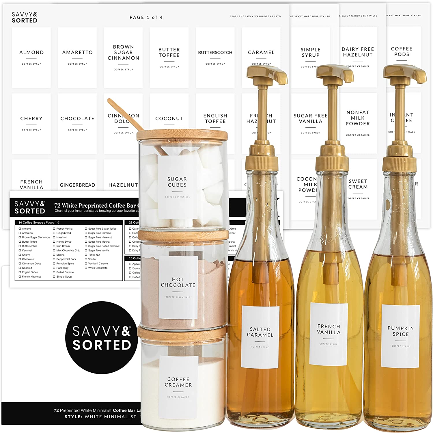 https://www.dontwasteyourmoney.com/wp-content/uploads/2023/05/savvy-sorted-coffee-syrup-dispensers-sweetener-jars-coffee-bar-essentials.jpg