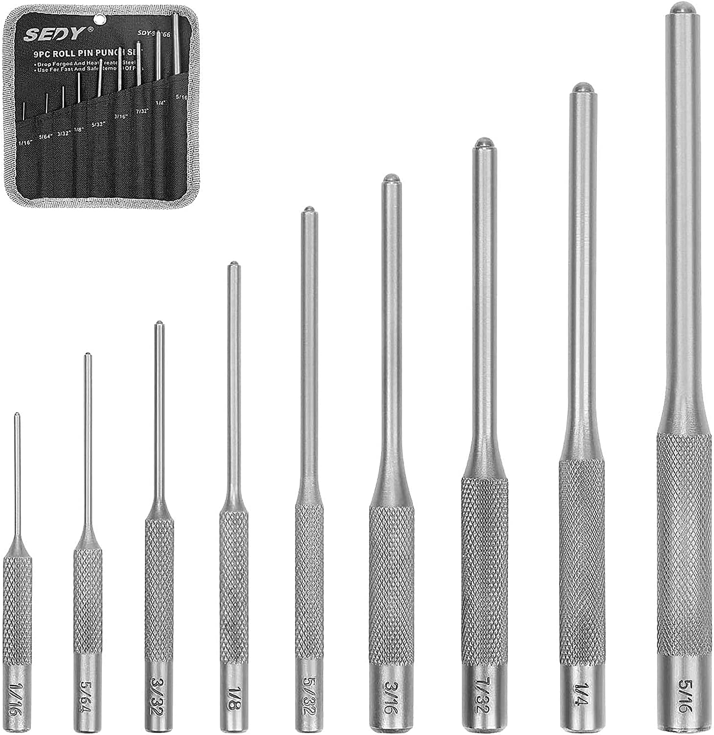 SEDY Multipurpose Ultra Fast Toolbox Punches, 9-Piece