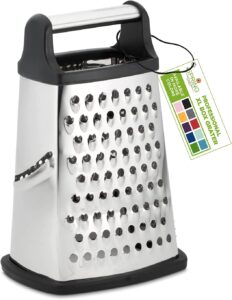Spring Chef 4-Sided Stainless Steel Cheese Grater