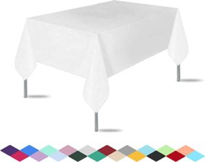 sundee Premium Disposable Rectangular Plastic Tablecloths, 3 Pack